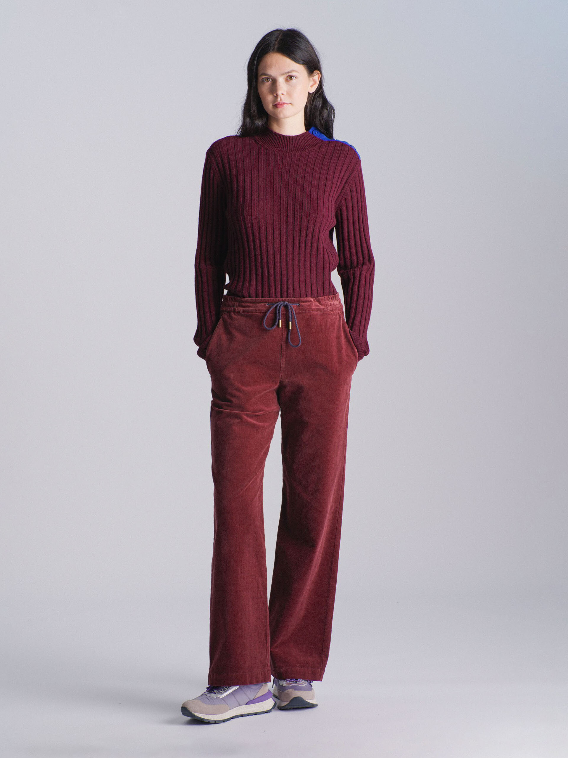 KYBELE TROUSERS -  Aubergine , Ready-to-wear Bensimon