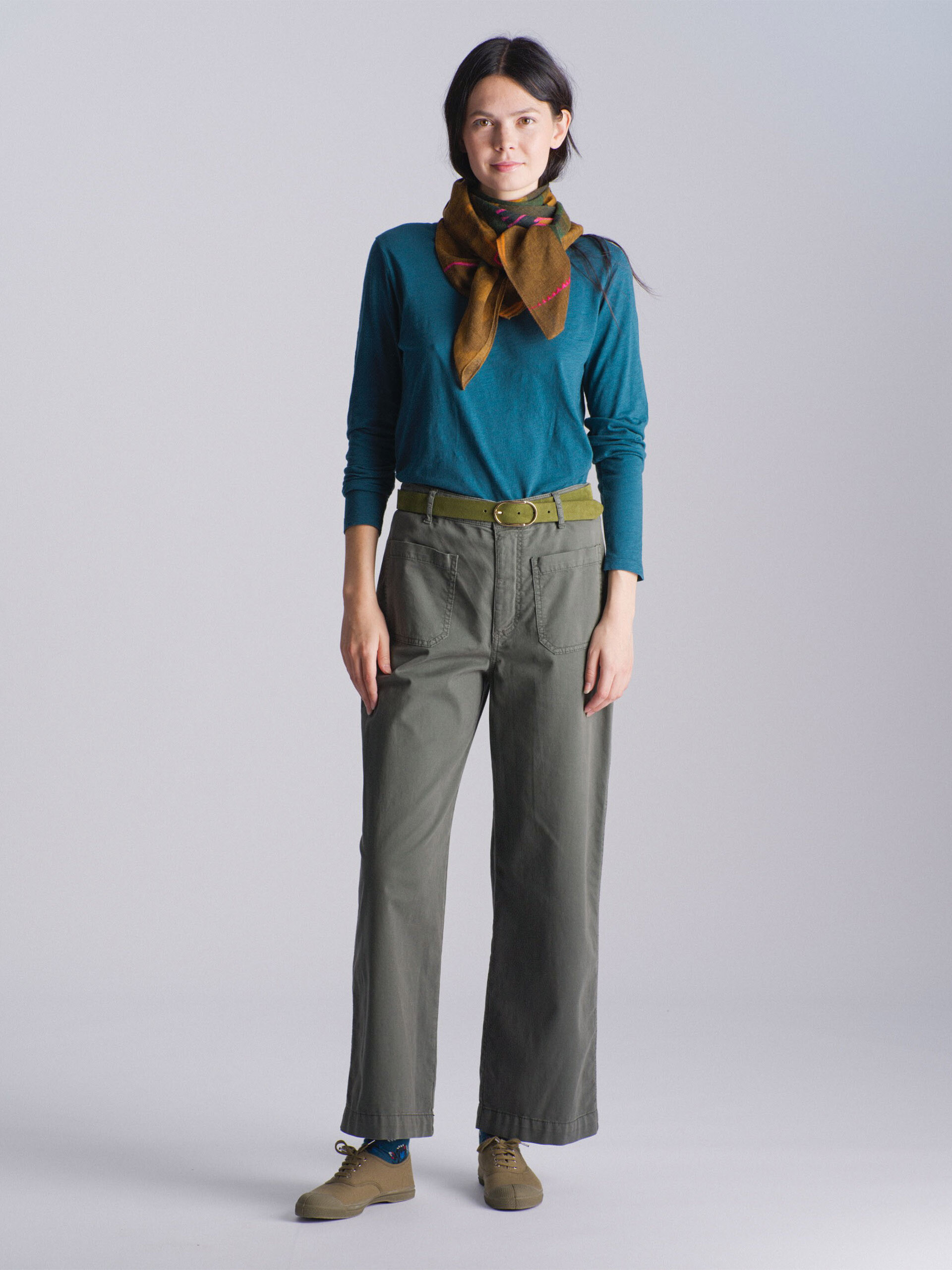 PERNILLE T-SHIRT -  Blue oil , Ready-to-wear Bensimon