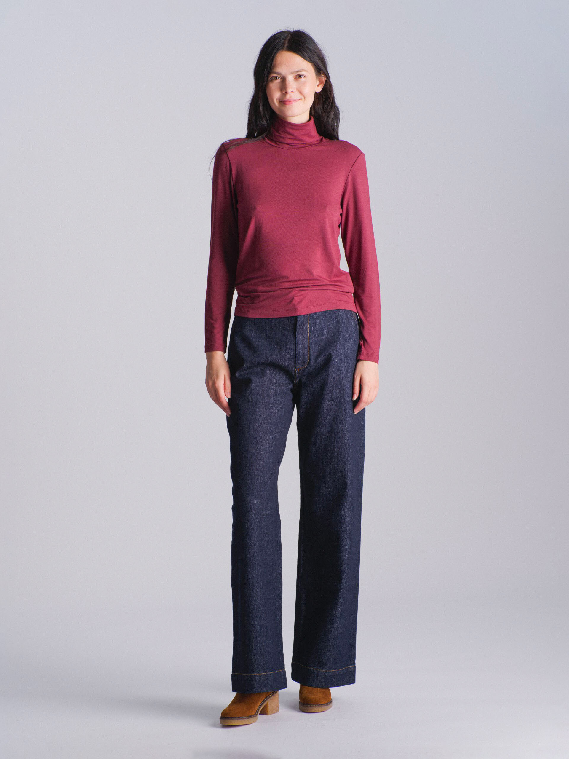 ELWIRE T-SHIRT -  Aubergine , Ready-to-wear Bensimon