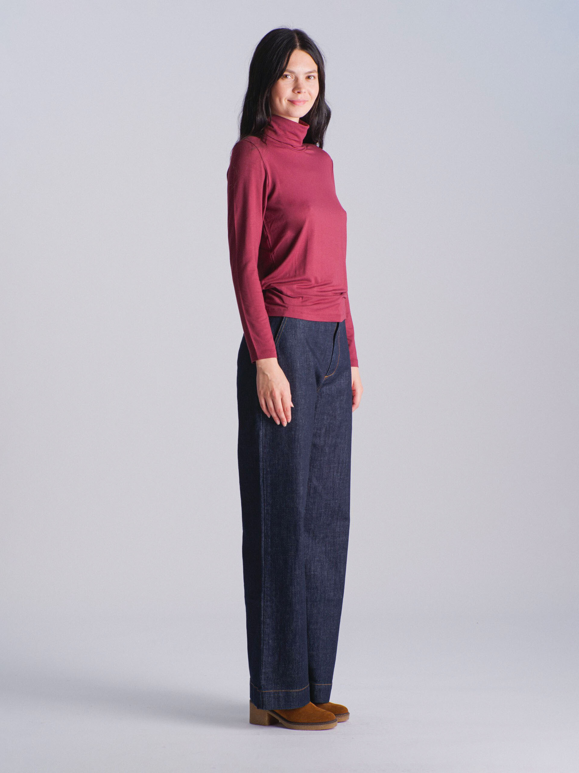 ELWIRE T-SHIRT -  Aubergine , Ready-to-wear Bensimon