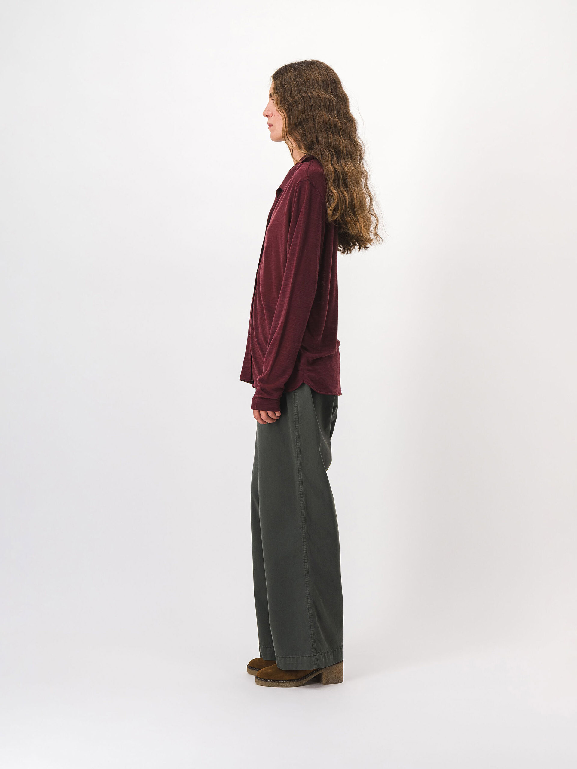 CYLENA SHIRT -  Aubergine , Ready-to-wear Bensimon