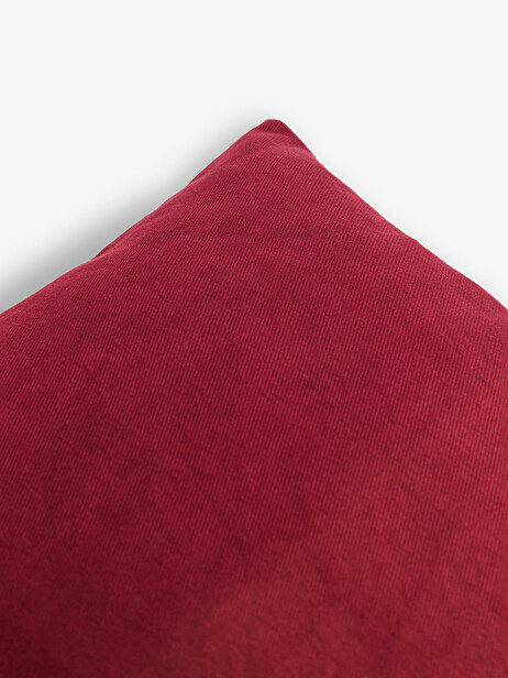 PLAIN CUSHION COTTON FLAME PLUM 45x45 -  Plum , Home design Bensimon