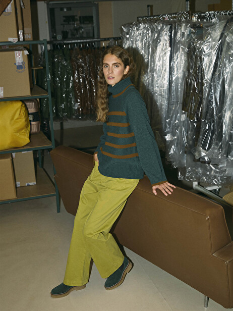 MAGGY JUMPER -  Pine green , Ready-to-wear Bensimon