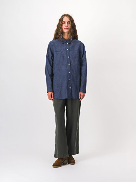 MORGANE SHIRT -  Indigo , Ready-to-wear Bensimon