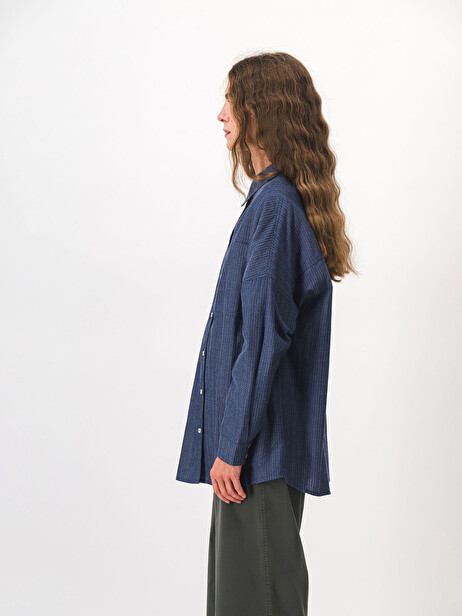 MORGANE SHIRT -  Indigo , Ready-to-wear Bensimon