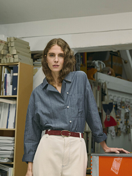 MARILOU SHIRT -  Indigo , Ready-to-wear Bensimon