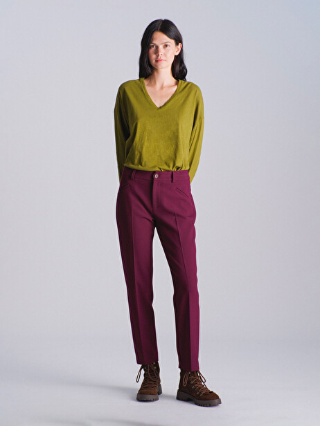 ADEMAR TROUSERS -  Aubergine , Ready-to-wear Bensimon