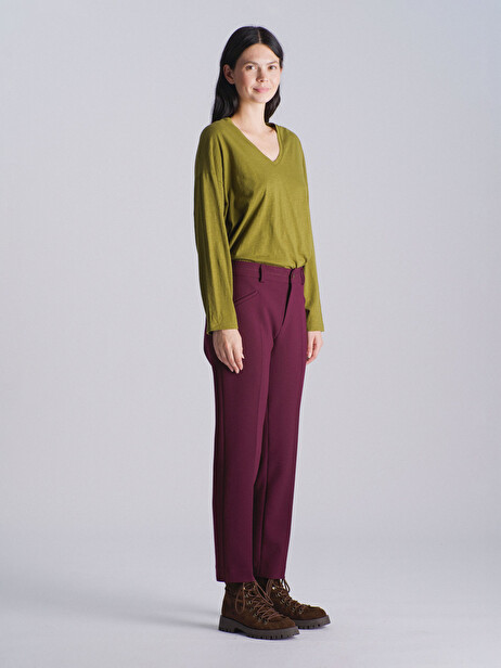 ADEMAR TROUSERS -  Aubergine , Ready-to-wear Bensimon