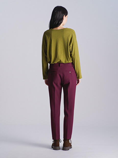 ADEMAR TROUSERS -  Aubergine , Ready-to-wear Bensimon