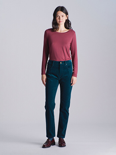 FILIBERT TROUSERS -  Blue oil , Ready-to-wear Bensimon