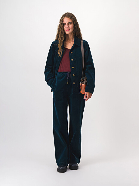 KYBELE TROUSERS -  Blue oil , News Bensimon