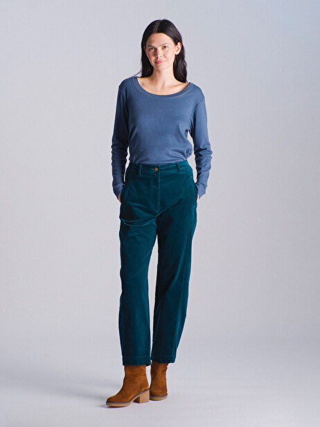 MARC TROUSERS -  Blue oil , Ready-to-wear Bensimon