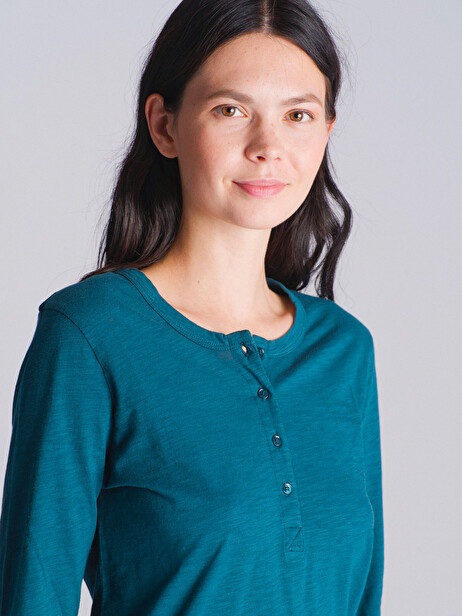 ALEXANDRA T-SHIRT -  Blue oil , Ready-to-wear Bensimon