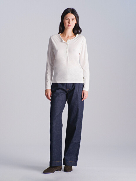 ALEXANDRA T-SHIRT -  Ecru , Ready-to-wear Bensimon
