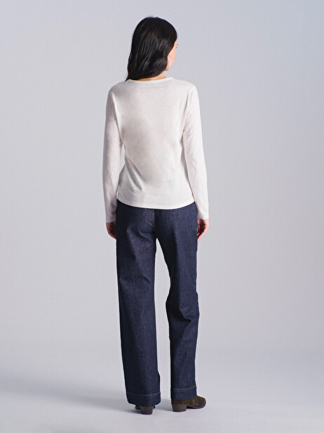 ALEXANDRA T-SHIRT -  Ecru , Ready-to-wear Bensimon