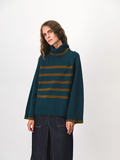 MAGGY JUMPER -  Pine green , Ready-to-wear Bensimon