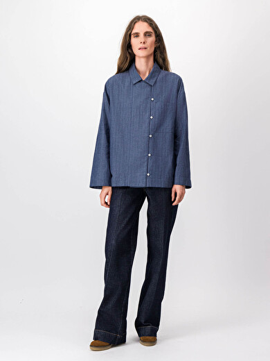 MARILOU SHIRT -  Indigo , Ready-to-wear Bensimon