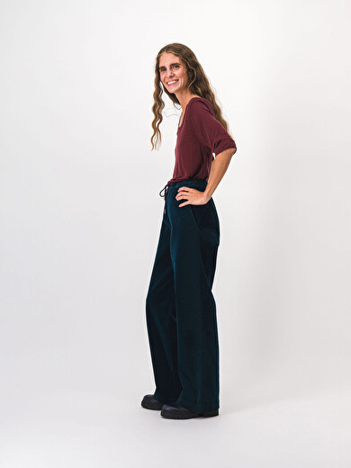 KYBELE TROUSERS -  Blue oil , News Bensimon