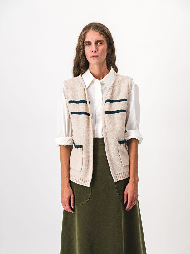 MARCEL CARDIGAN -  Ecru , Ready-to-wear Bensimon