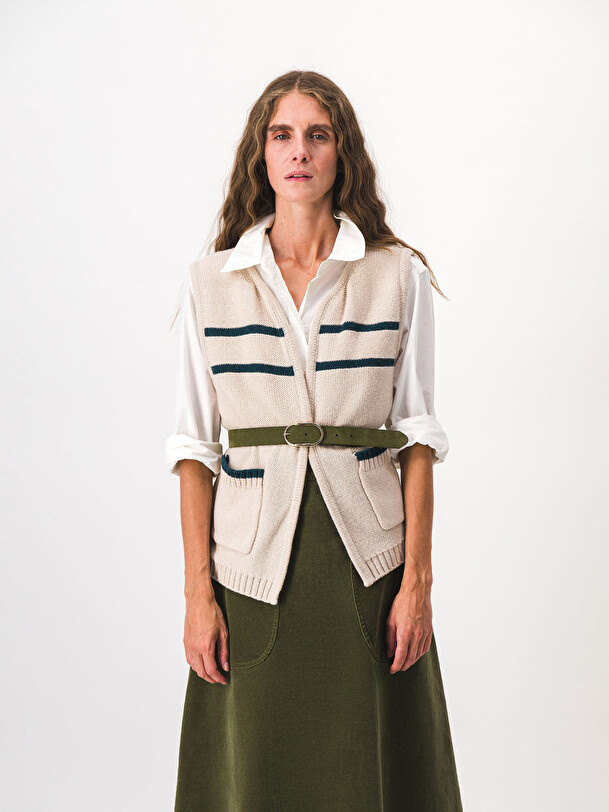 MARCEL CARDIGAN -  Ecru , Ready-to-wear Bensimon