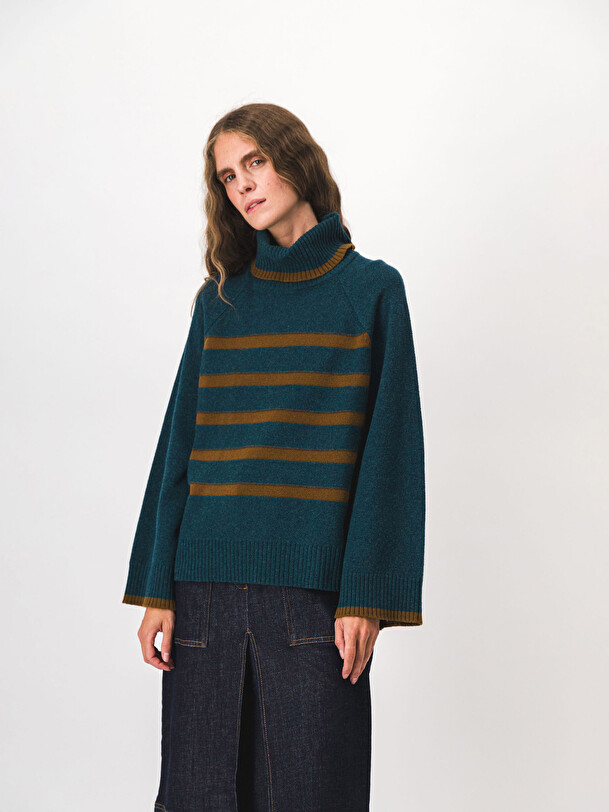 MAGGY JUMPER -  Pine green , Ready-to-wear Bensimon