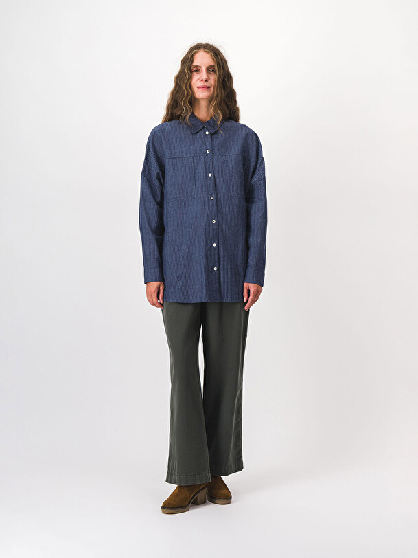 MORGANE SHIRT -  Indigo , Ready-to-wear Bensimon