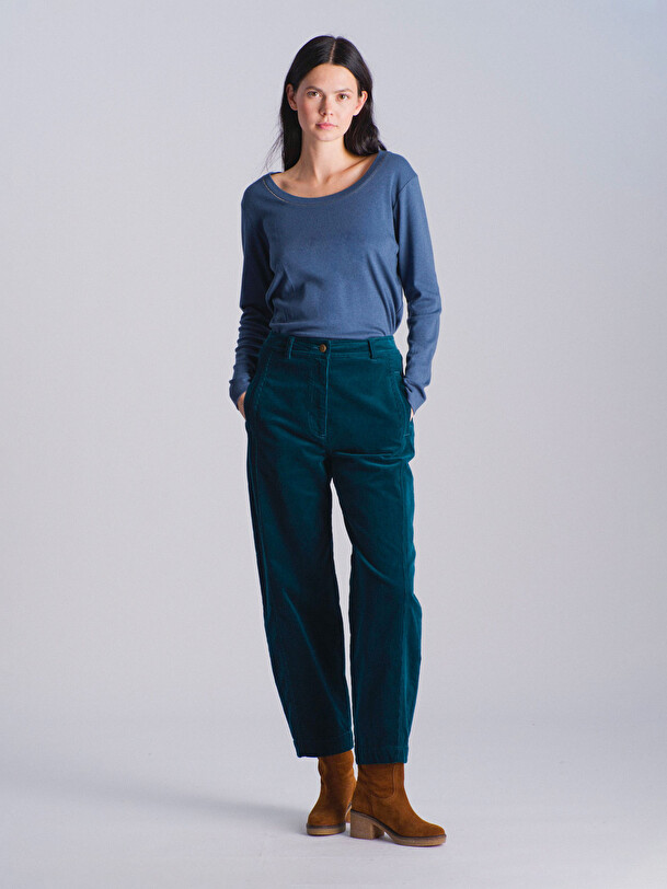 MARC TROUSERS -  Blue oil , Ready-to-wear Bensimon