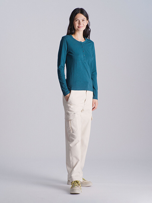 ALEXANDRA T-SHIRT -  Blue oil , Ready-to-wear Bensimon