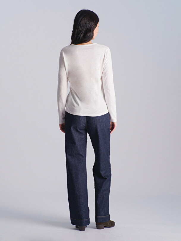 ALEXANDRA T-SHIRT -  Ecru , Ready-to-wear Bensimon