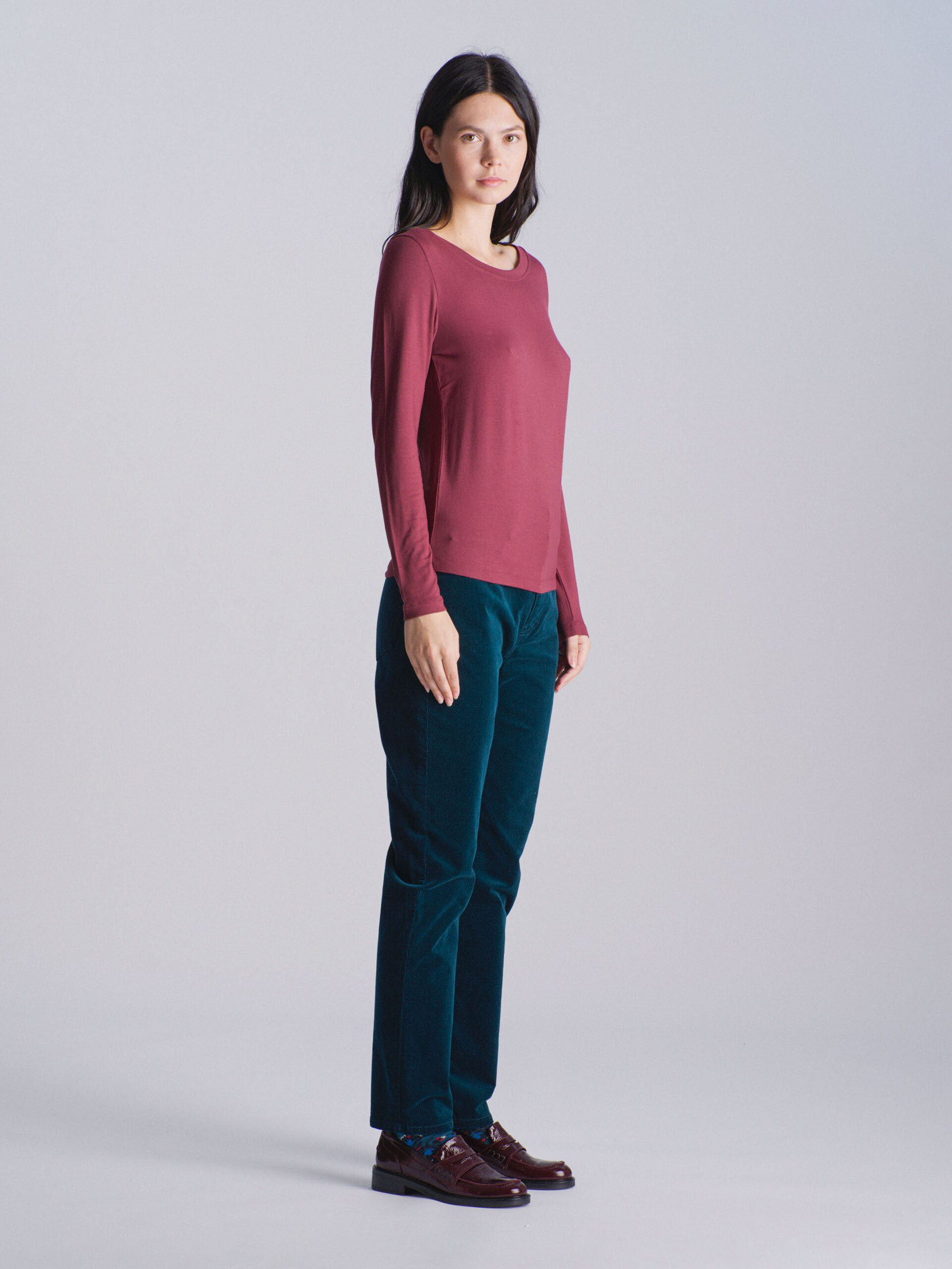 MYRIS T-SHIRT -  Aubergine , Ready-to-wear Bensimon