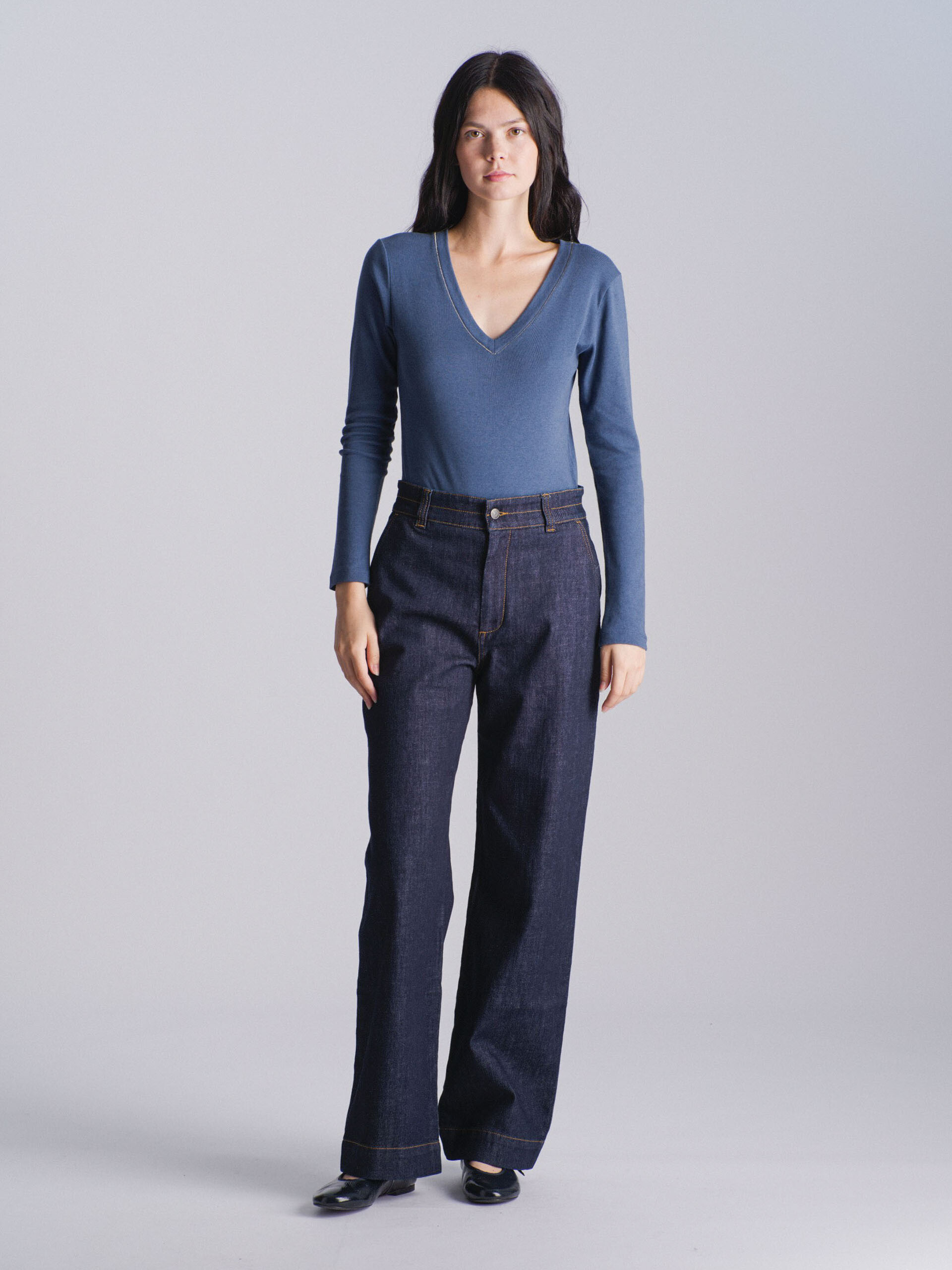 MAY BODYSUIT -  Denim , Ready-to-wear Bensimon
