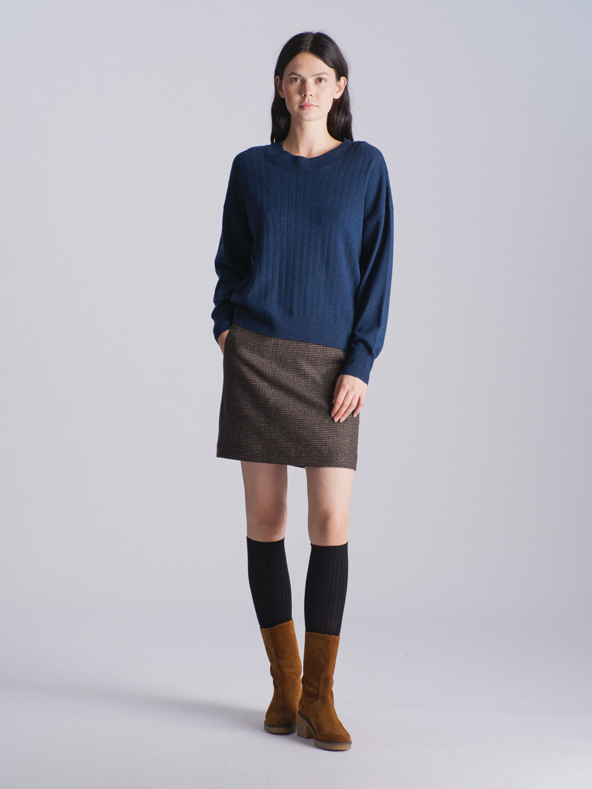MATHEO JUMPER -  Indigo , Ready-to-wear Bensimon