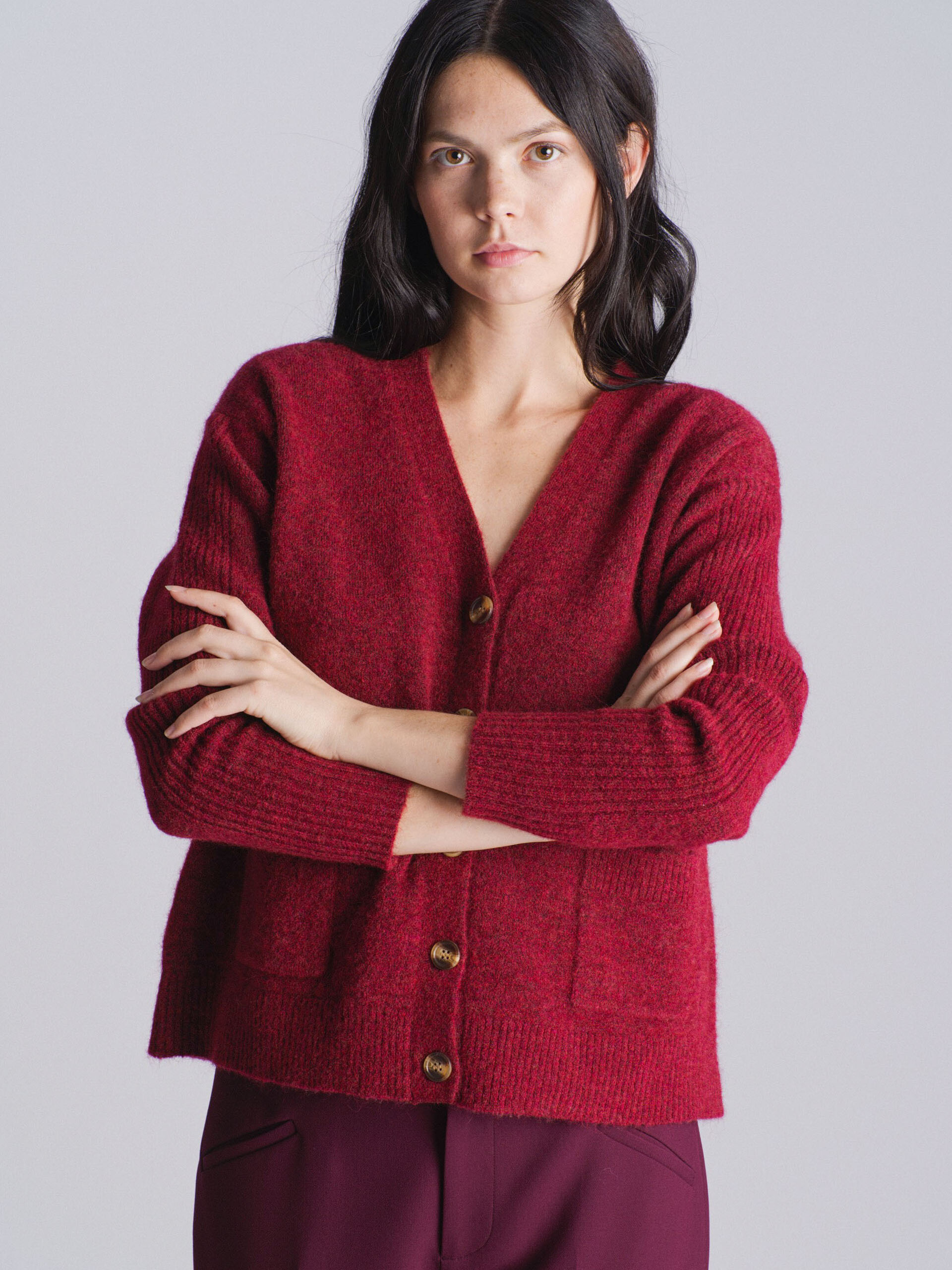 KURT CARDIGAN -  Brick , Ready-to-wear Bensimon