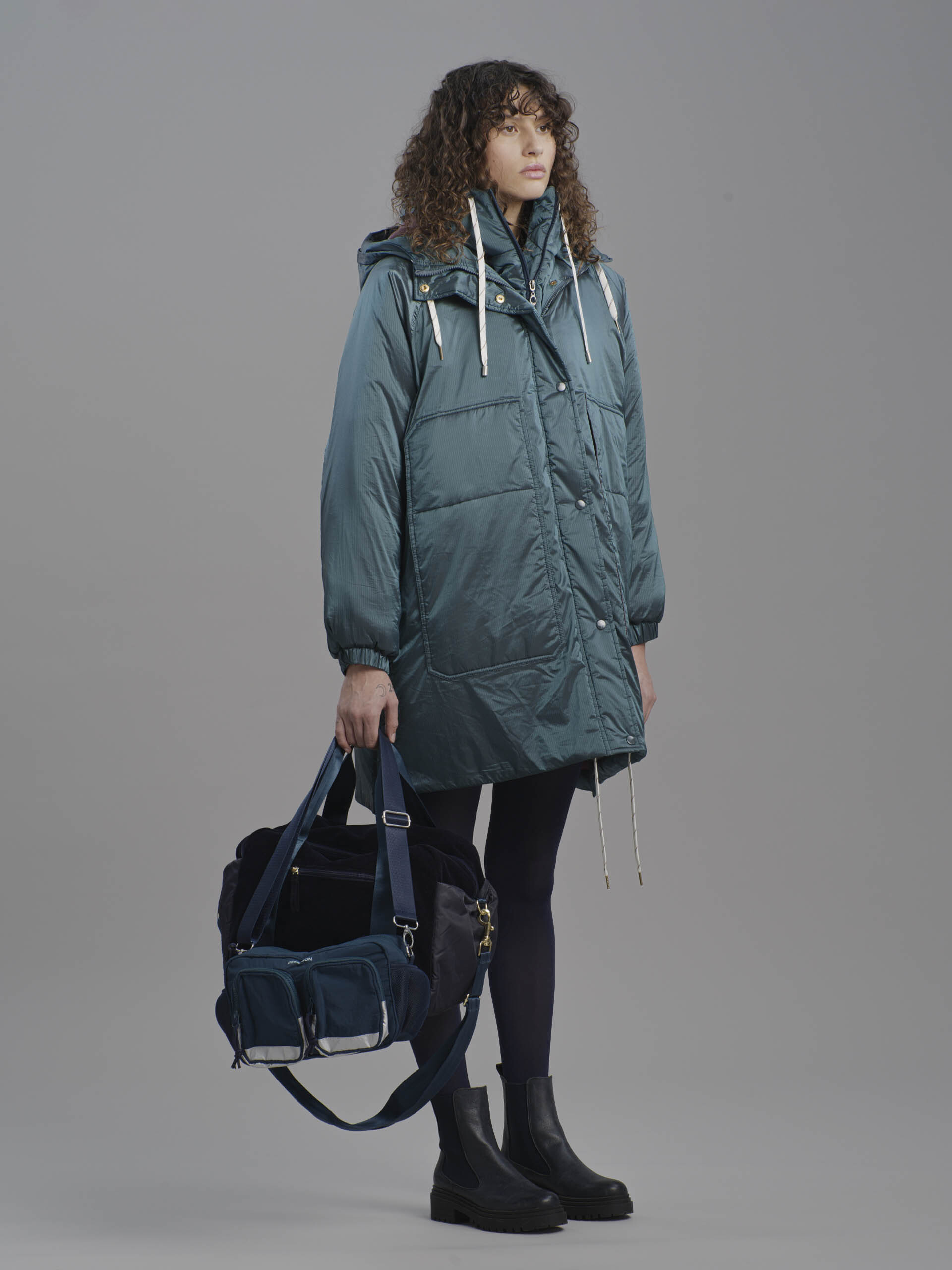 MARGOT PUFFER JACKET -  Blue duck , Ready-to-wear Bensimon