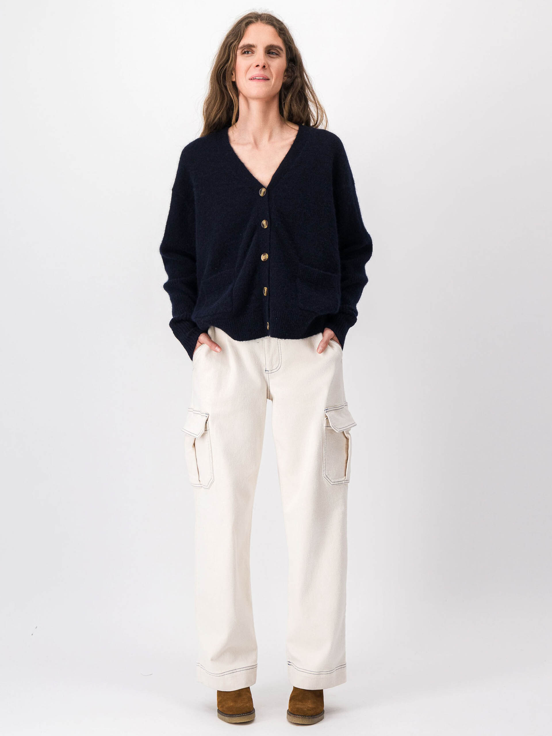 KURT CARDIGAN -  Marine , Ready-to-wear Bensimon