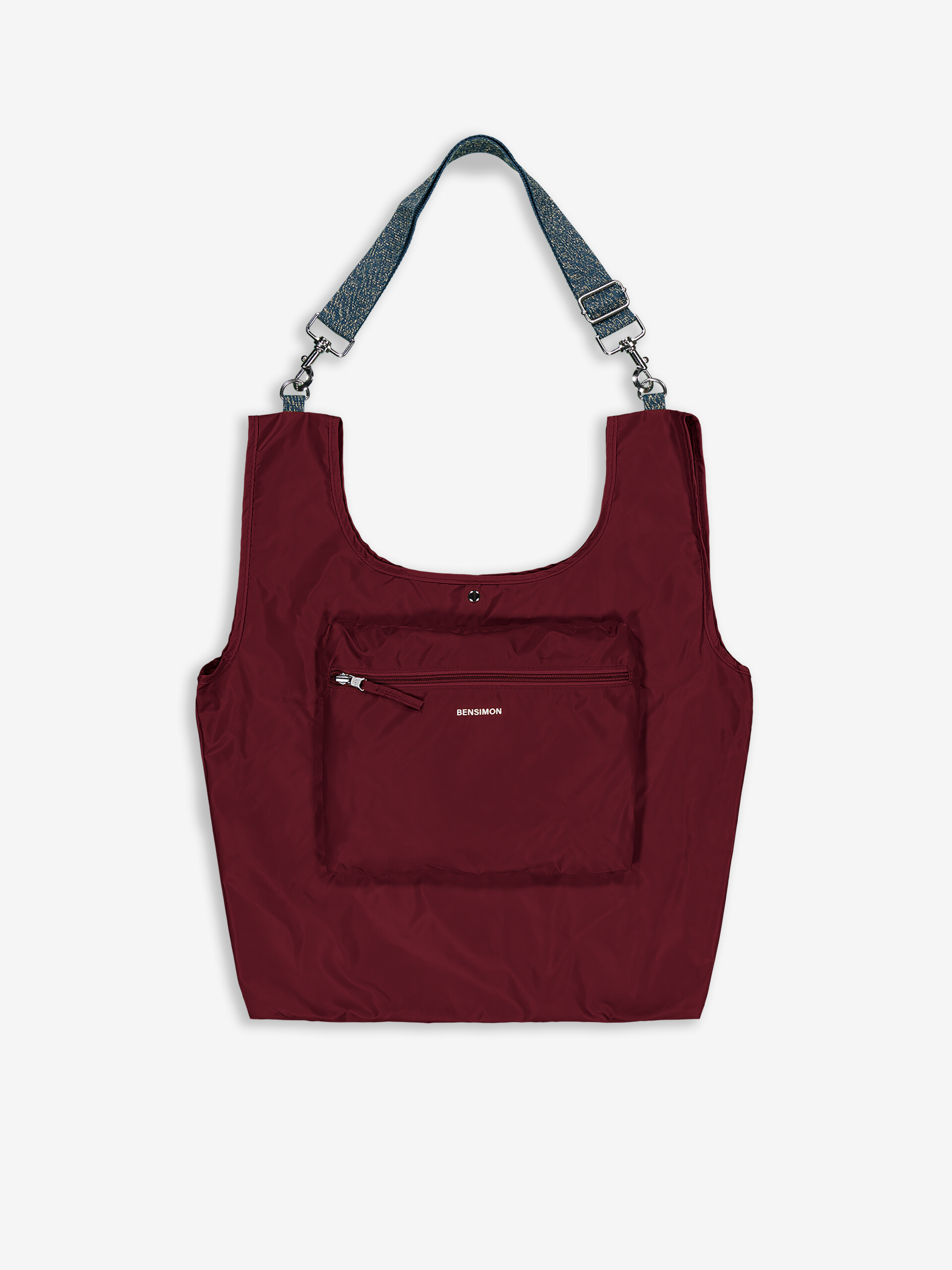 SHOPPING BAG -  Plum , Bags & Luggage Bensimon