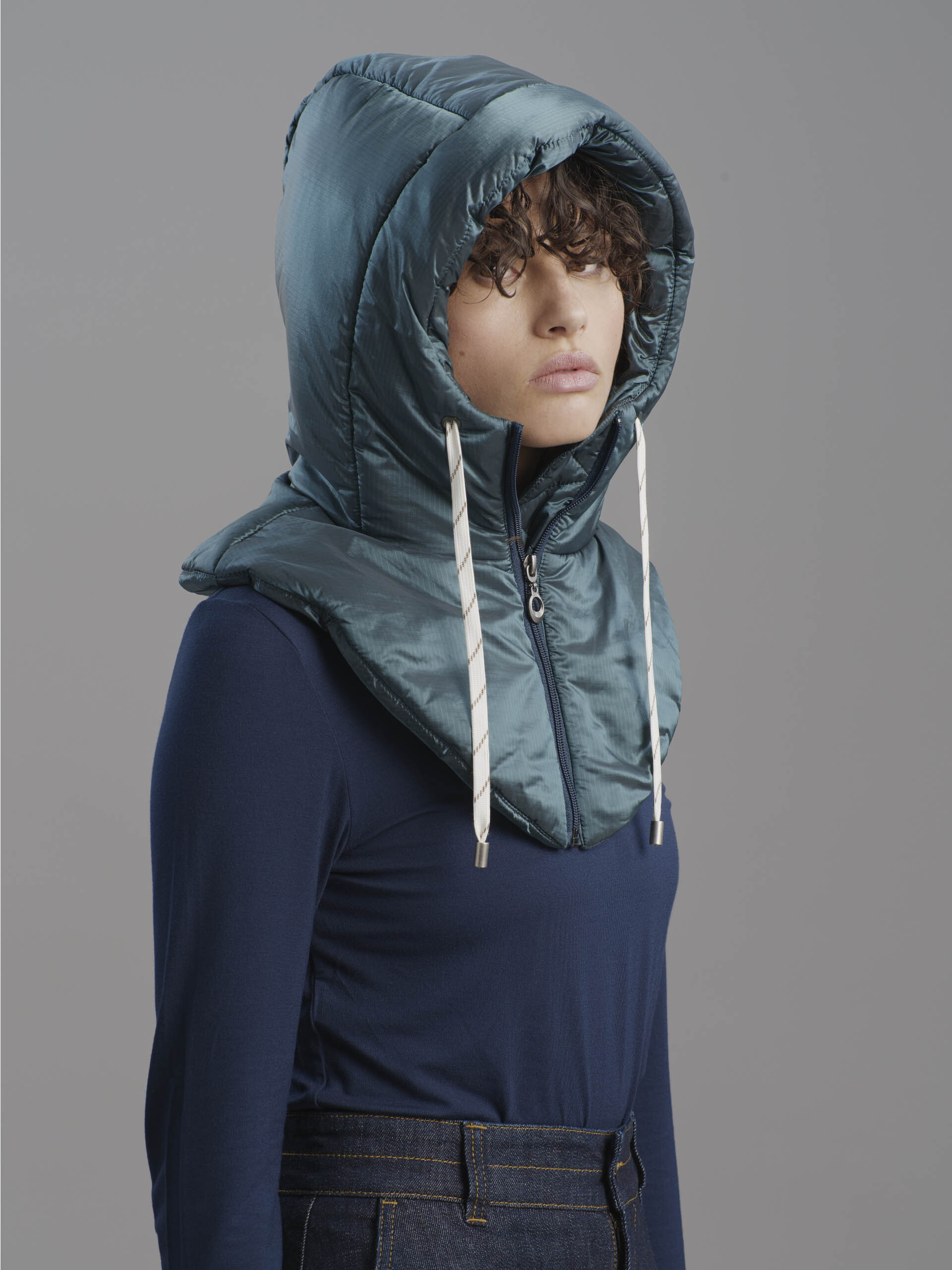 MADIE CAPUCHE -  Blue duck , Ready-to-wear Bensimon