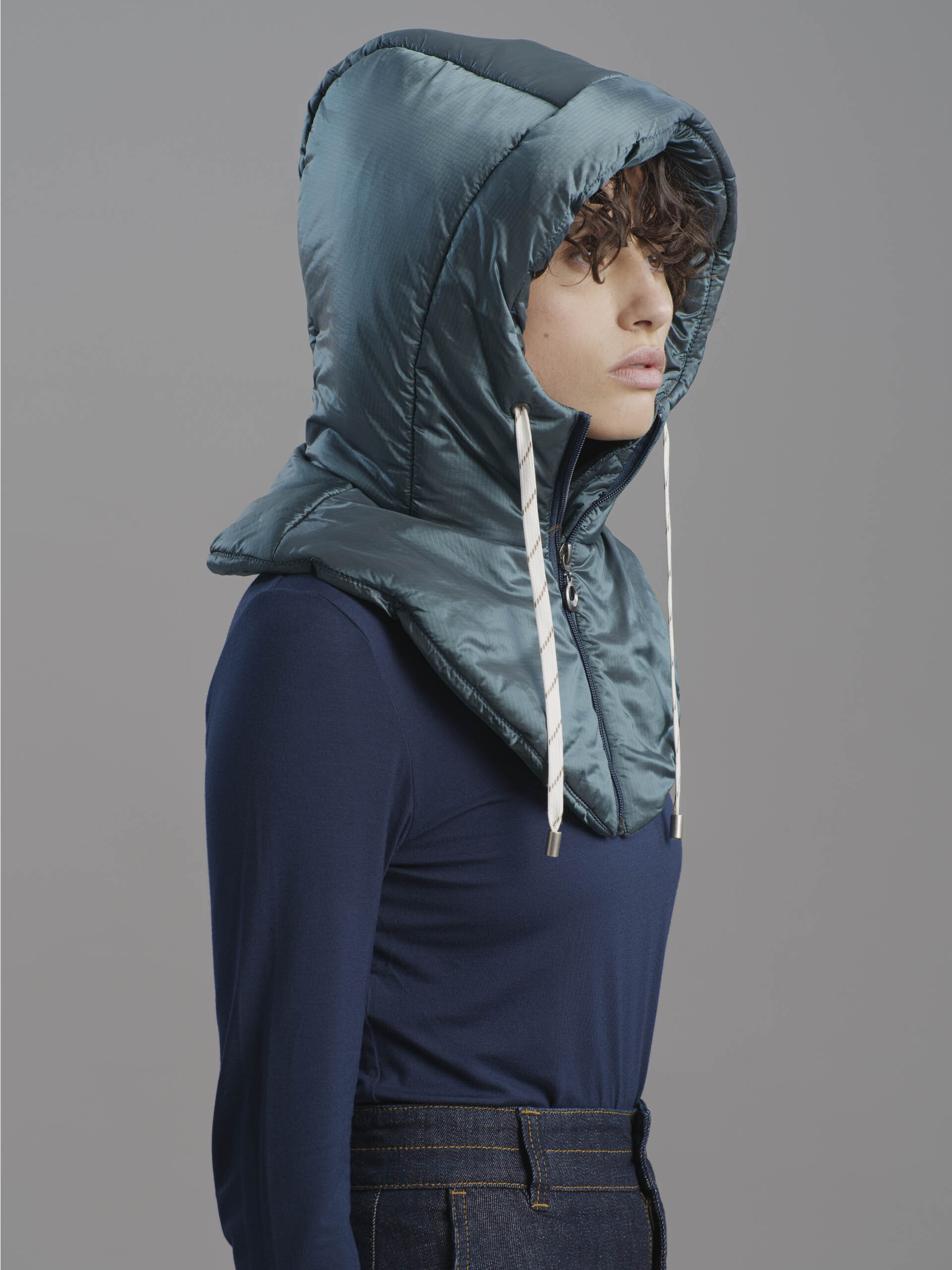 MADIE CAPUCHE -  Blue duck , Ready-to-wear Bensimon