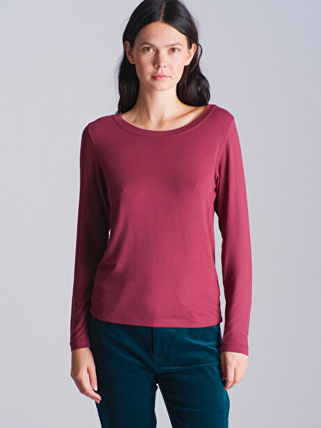 MYRIS T-SHIRT -  Aubergine , Ready-to-wear Bensimon