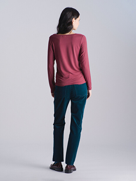 MYRIS T-SHIRT -  Aubergine , Ready-to-wear Bensimon