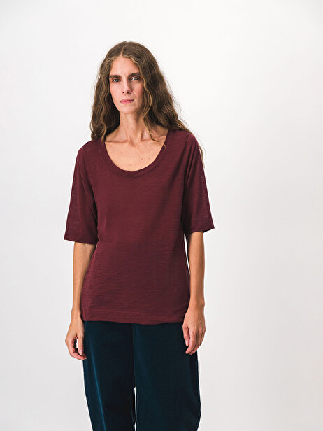 MALORY T-SHIRT -  Aubergine , Ready-to-wear Bensimon