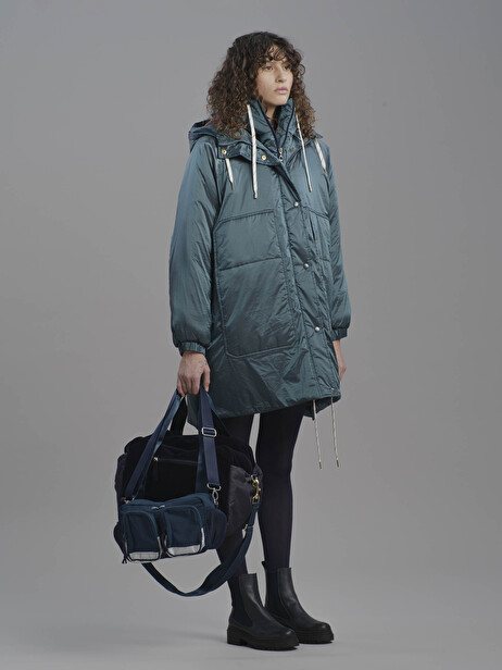 MARGOT PUFFER JACKET -  Blue duck , Ready-to-wear Bensimon