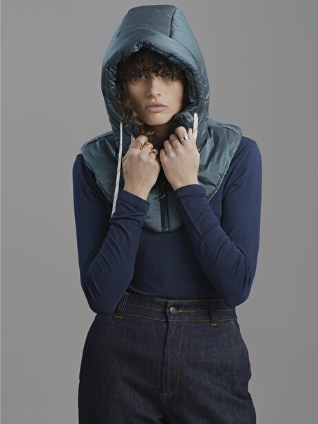 MADIE CAPUCHE -  Blue duck , Ready-to-wear Bensimon