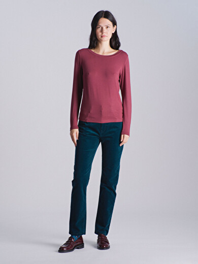 MYRIS T-SHIRT -  Aubergine , Ready-to-wear Bensimon