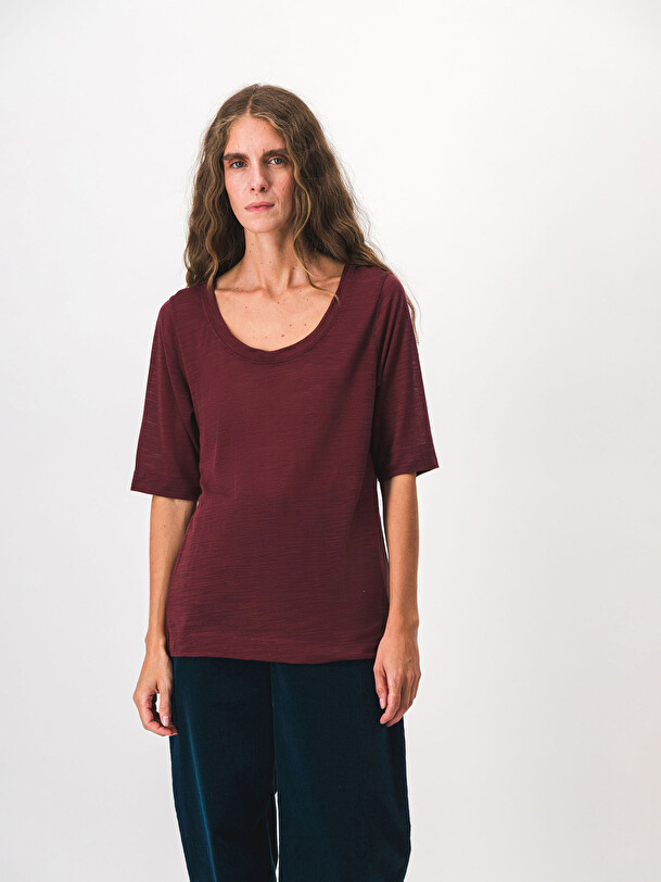 MALORY T-SHIRT -  Aubergine , Ready-to-wear Bensimon