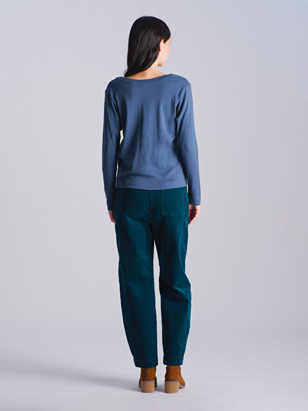 MALORY LONG-SLEEVED T-SHIRT -  Denim , Ready-to-wear Bensimon