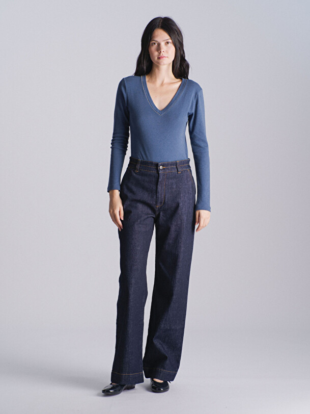 MAY BODYSUIT -  Denim , Ready-to-wear Bensimon