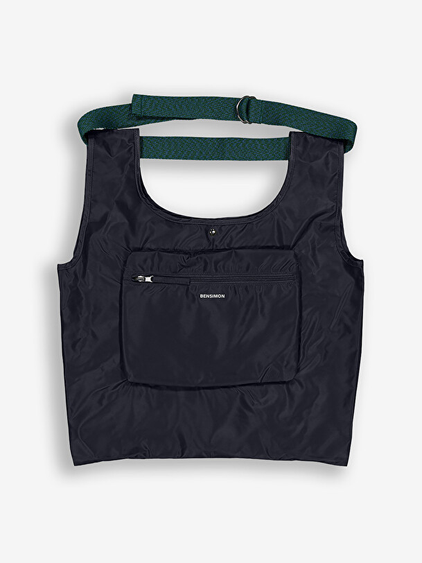 SHOPPING BAG -  Bleu nuit , Bags & Luggage Bensimon