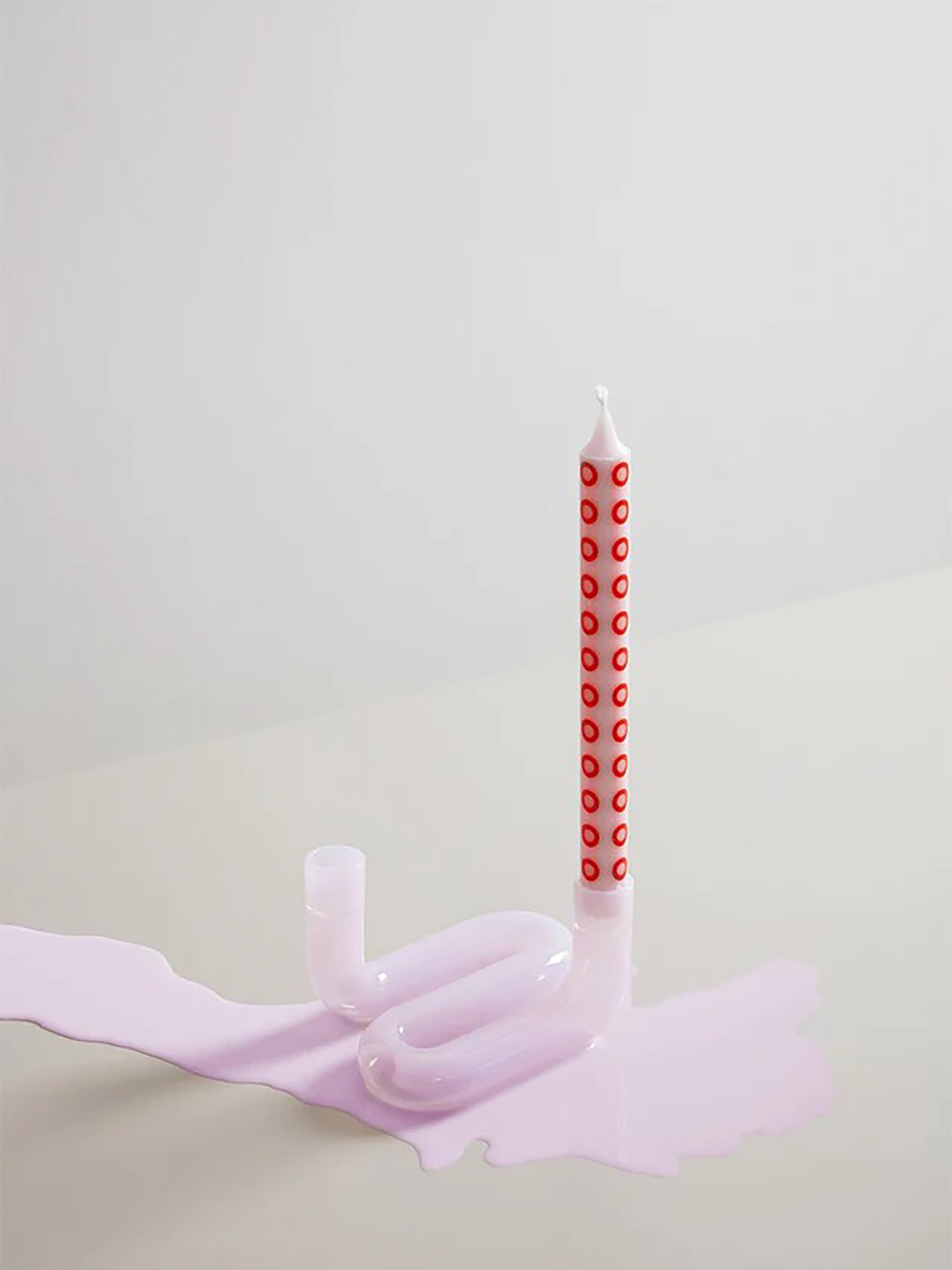 WAVE CANDLE HOLDER -  Pink , Home design Bensimon