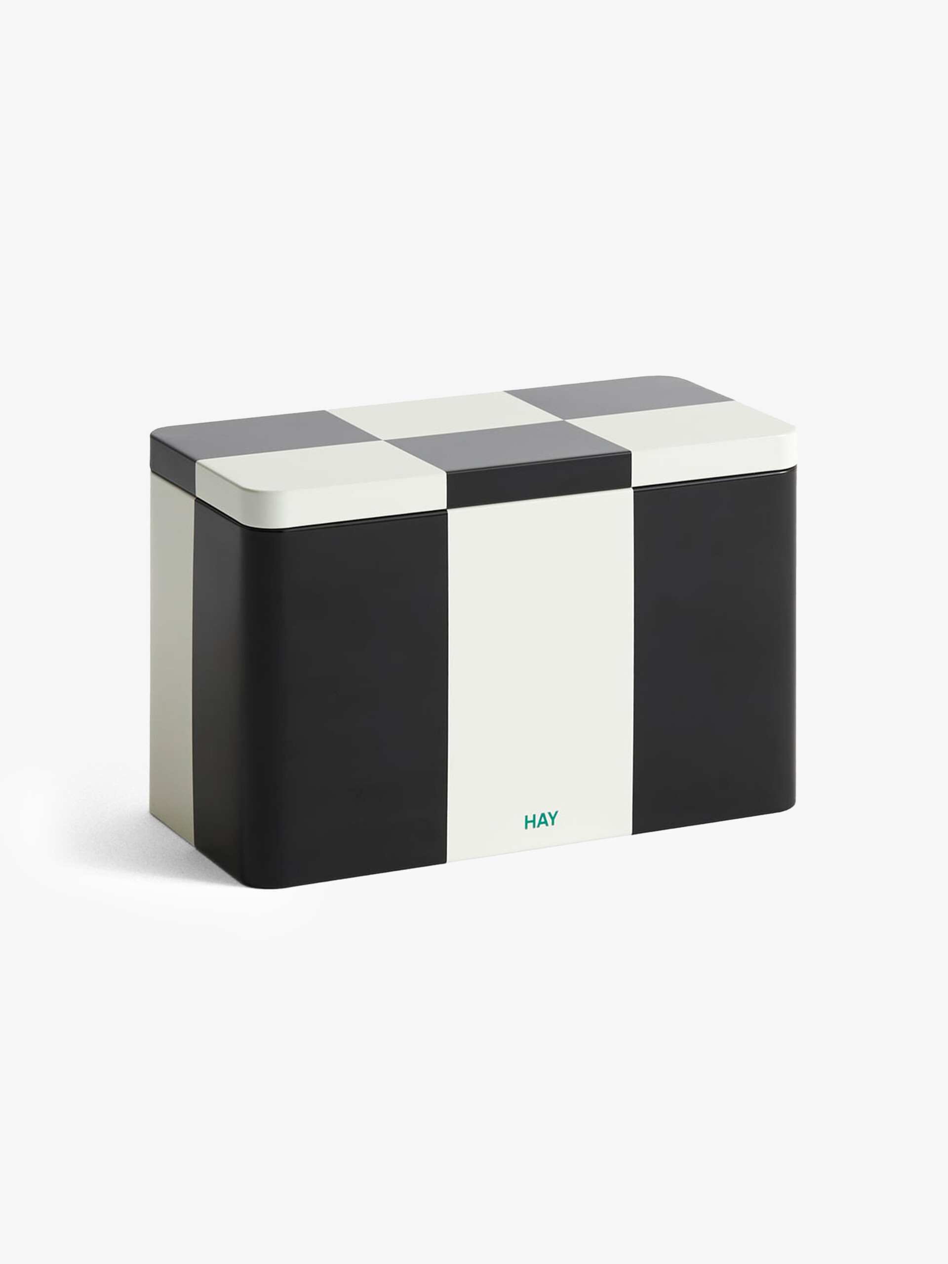METAL BOX SLIM WHITE AND GREEN - Multicolored , Home design Bensimon
